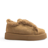 Europeon Union Women Beige Chamois Shoes #3504